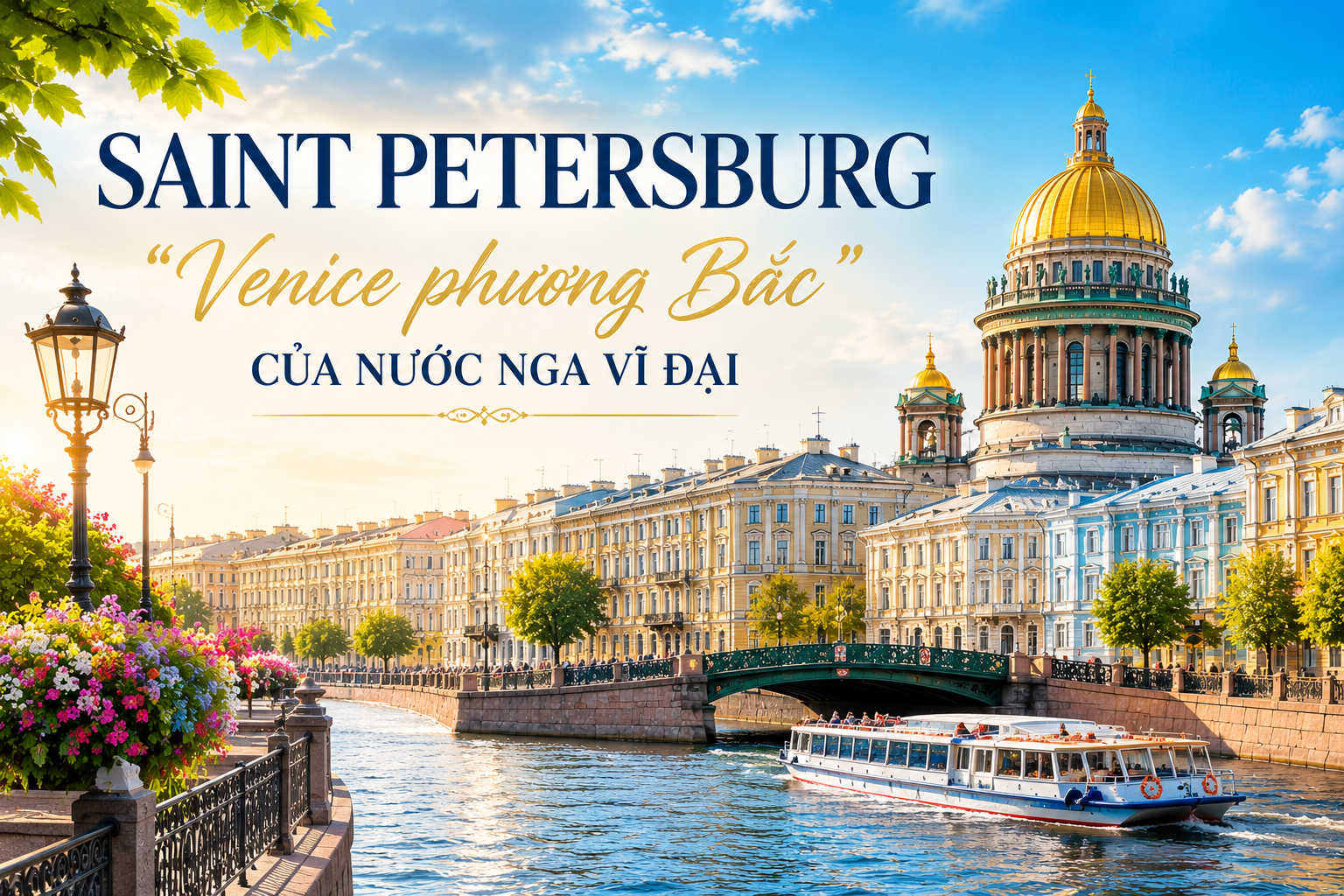 Saint Petersburg – “Venice phương Bắc” của nước Nga vĩ đại